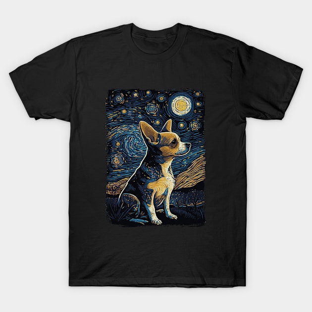 Chihuahua Starry Night T-Shirt by favoriteshirt